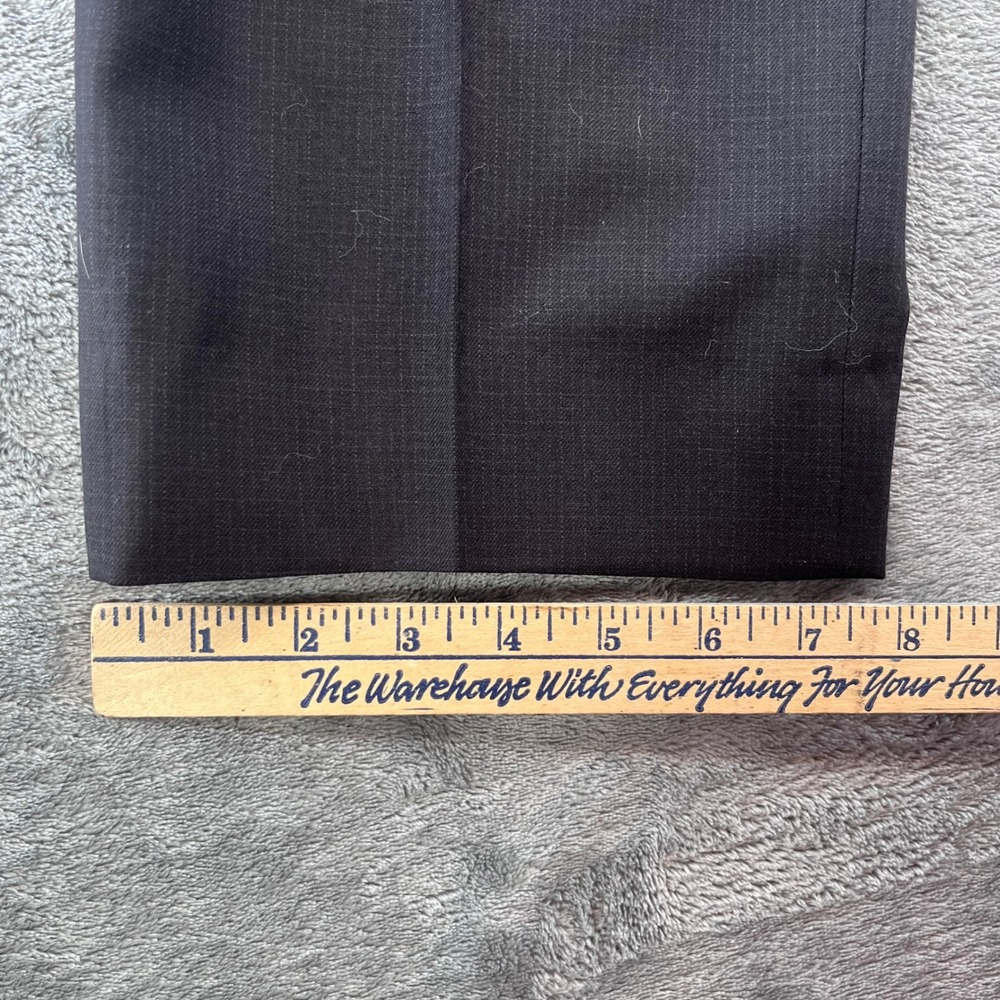 Jos. A. Bank Signature Collection Wool Suit 41L 35W Charcoal Grey Micro Check - Picture 11 of 16